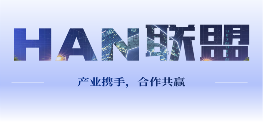 HAN Union (Hi-Performance Audio Network Union) alliance graphic: Industry hand-in-hand, win-win cooperation
